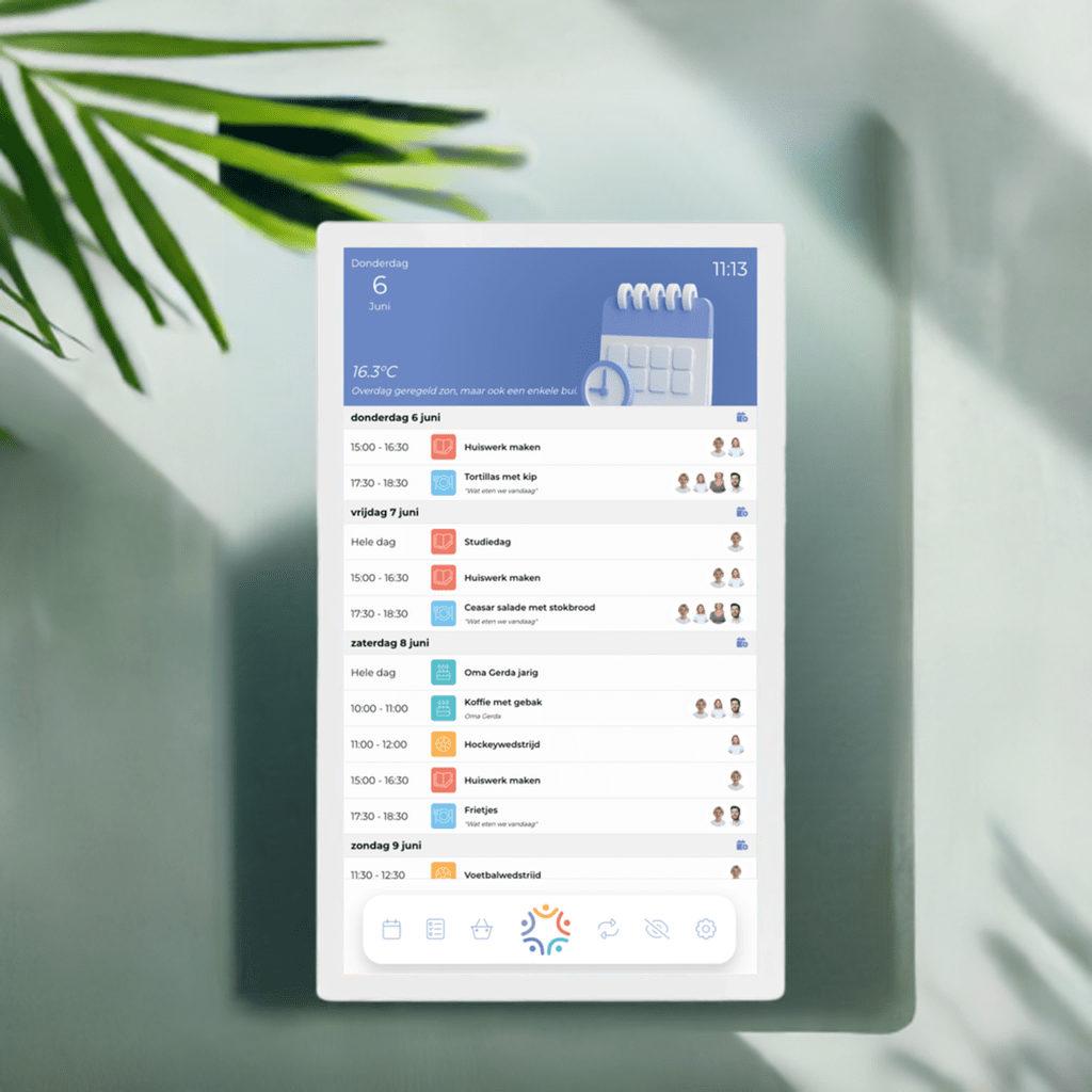 Qudoo Touch Wit Digitale gezinsplanner - Qudoo Family Planner B.V.