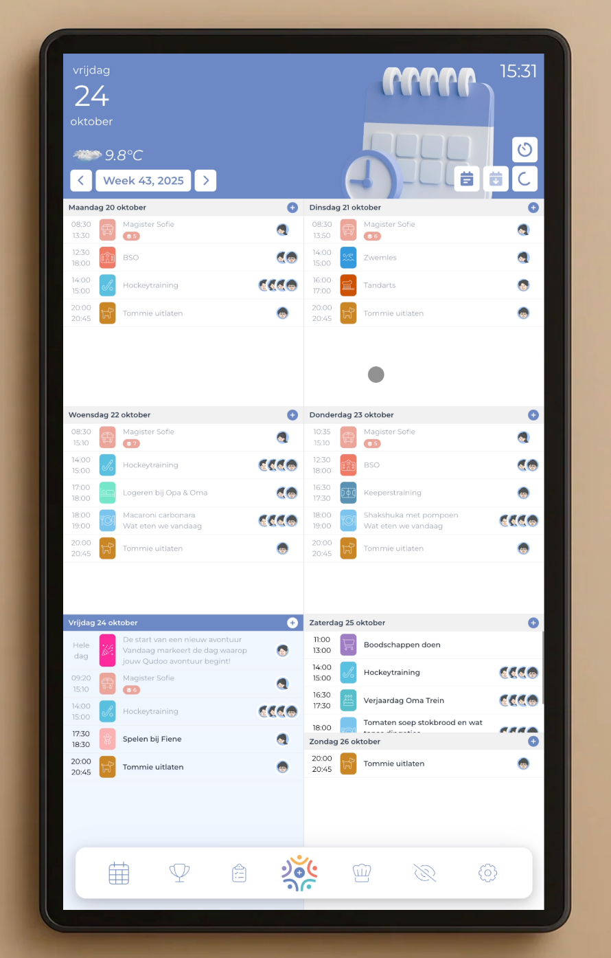 Pure Black Edition - Qudoo Family Planner
