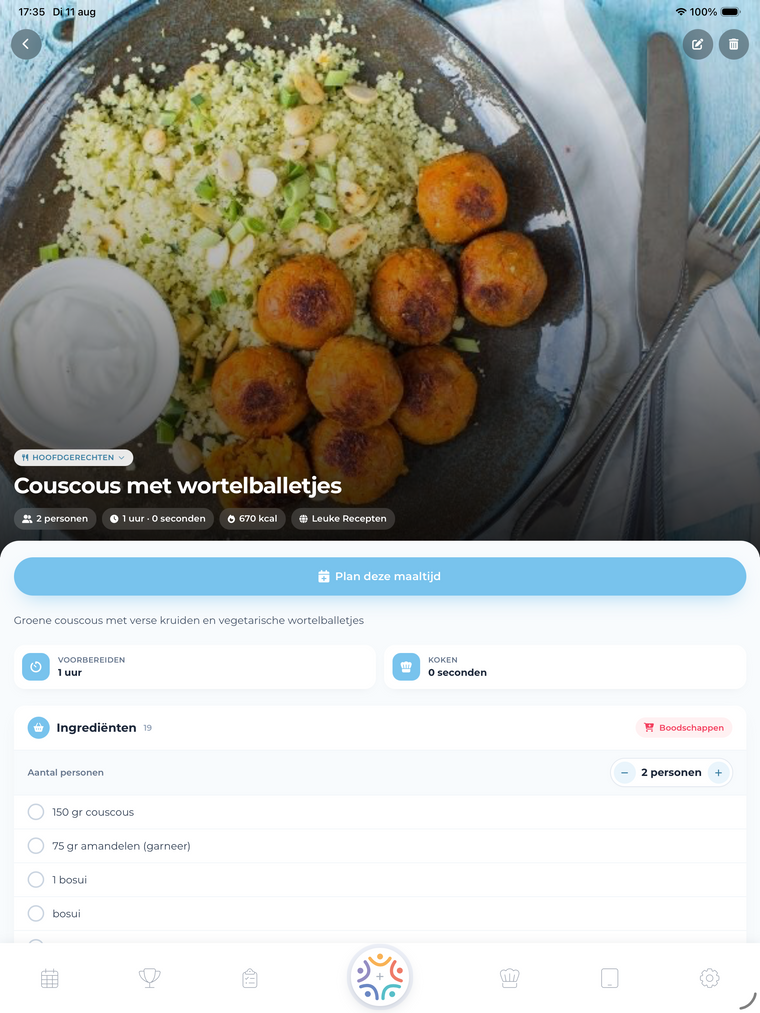 Qudoo: maaltijdplanning