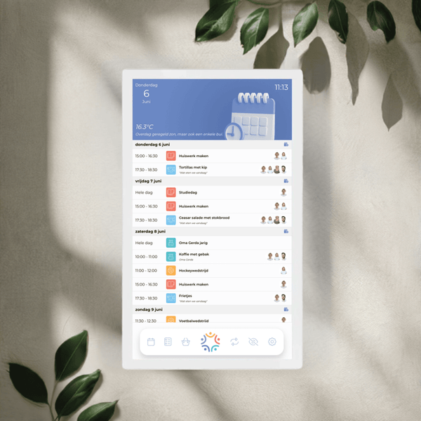 Qudoo Touch Wit Digitale gezinsplanner - Qudoo Family Planner B.V.