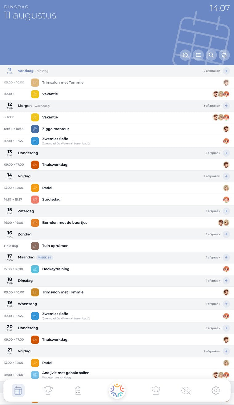 Qudoo: agenda